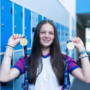 Wisbech teenager Bella Featherstone-Dance took home two gold medals at the National League for Trampolining competition.