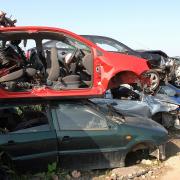 All five stolen cars were later found in a scrapyard