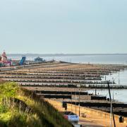 The beach at Hunstanton where a woman's body was discovered