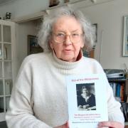 Local author and social historian Sue Dockett with her booklet called 'Out of the Wilderness: Reviving the reputation of a forgotten founder of the Labour Party'.