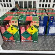 The Wisbech Neighbourhood Policing Team seized 12 boxes of nitrous oxide.
