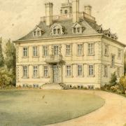 Lost architectural treasure: Thurloe's Mansion painted by Algernon Peckover before it was demolished in 1816.