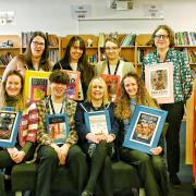 Staff at Thomas Clarkson Academy in Wisbech became a walking library to mark World Book Day.
