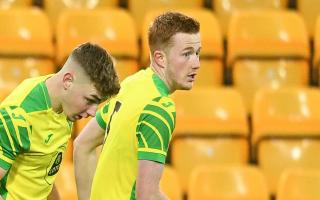 Lewis Shipley in FA Youth Cup action for Norwich City at Carrow Road