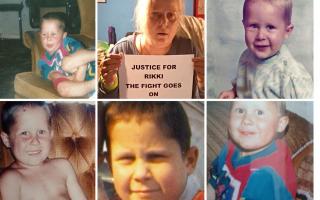 Centre (top) Ruth Neave still refuses to give up on her campaign for a tougher sentence on the man who killed her son Rikki.