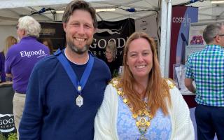 Cllr Susan Wallwork, mayor of Wisbech, paid a visit to Cambridgeshire County Day alongside husband and consort David.