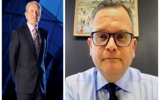 Lord Sugar (left) and Stephen Moir: head to head over working from home