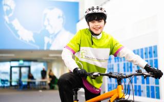 Thomas Clarkson Academy student Sam cycled 36 miles in five days to raise money for the Arthur Rank Hospice charity.