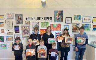 Some of the winners at the Wisbech and Fenland Museum.
